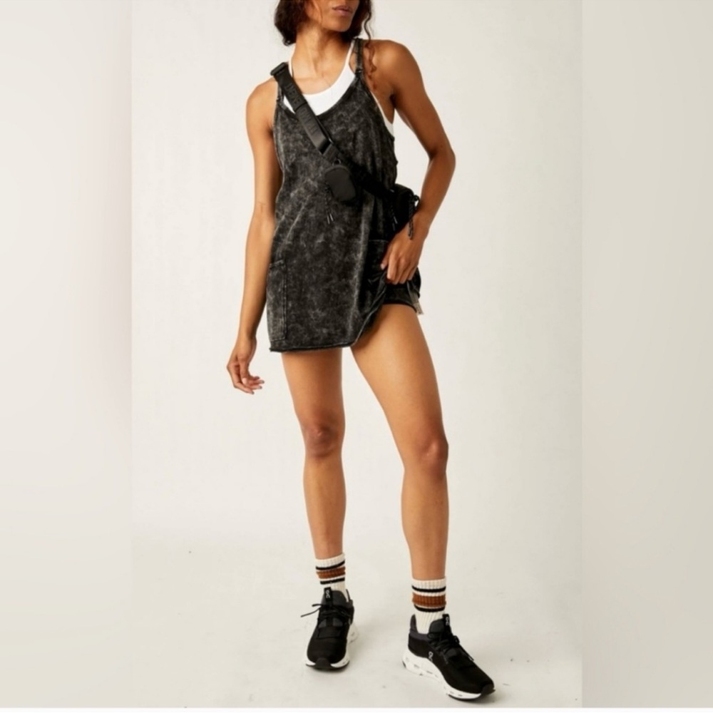 FP Movement by Free People Hot Shot Mini in Washed Black, Size Small